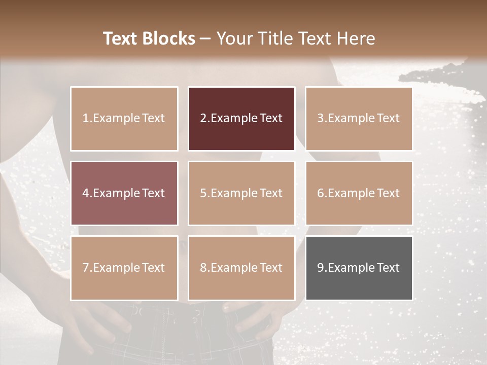 Torso Guy Swim PowerPoint Template