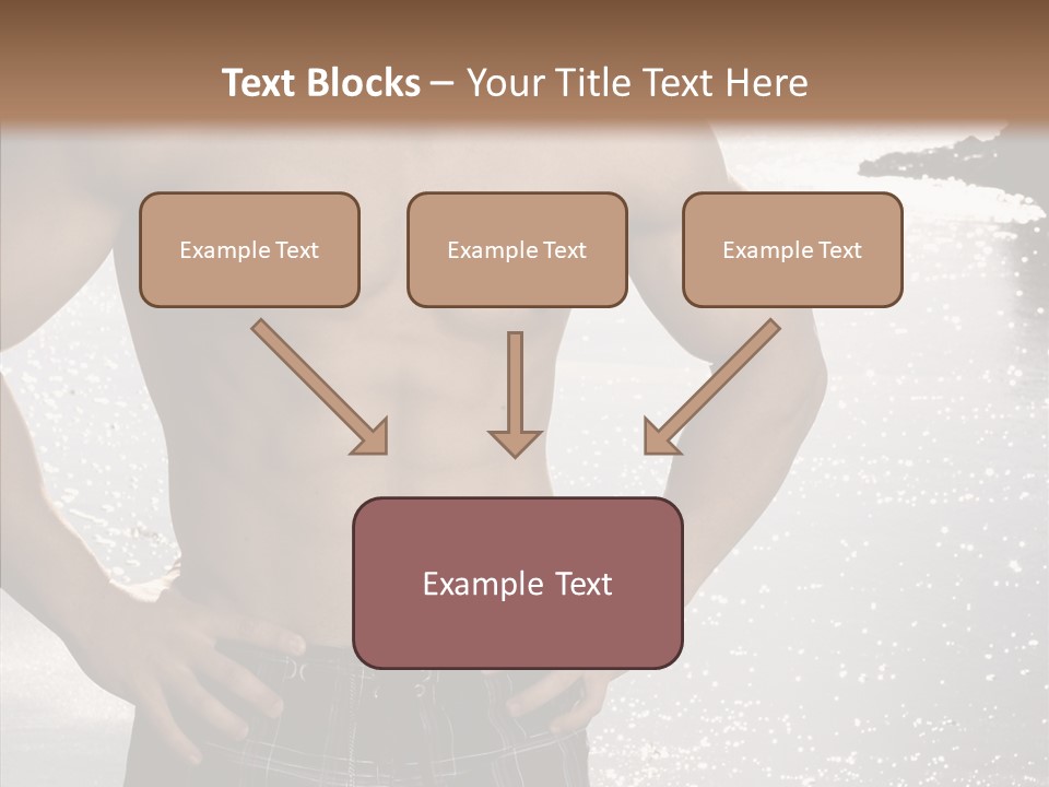 Torso Guy Swim PowerPoint Template
