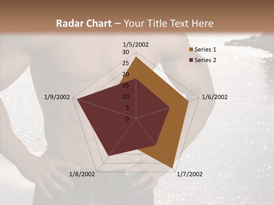 Torso Guy Swim PowerPoint Template