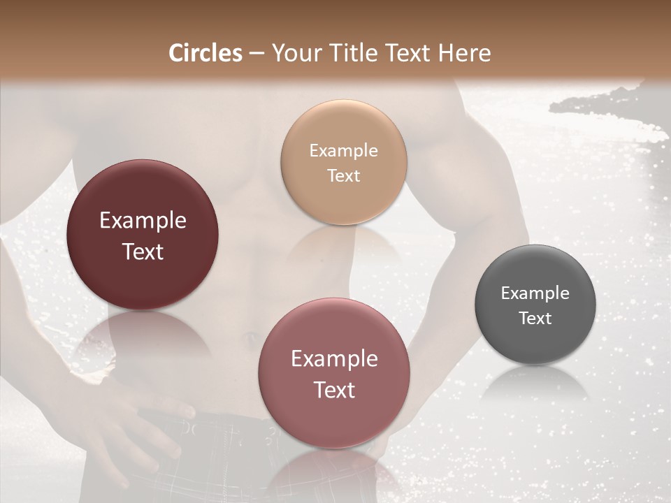 Torso Guy Swim PowerPoint Template