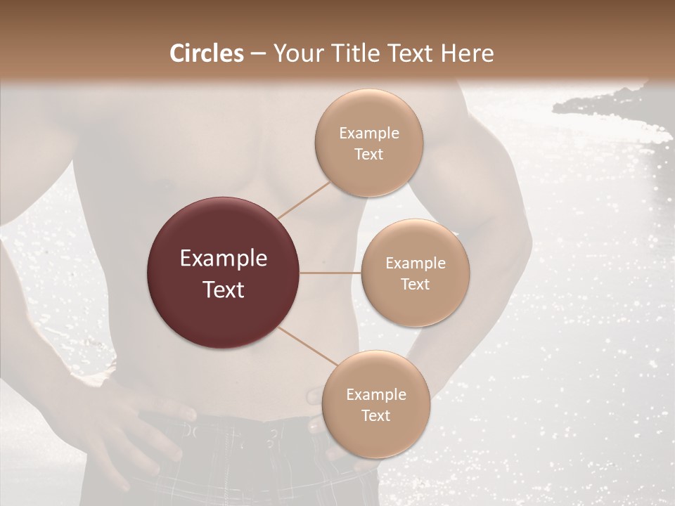 Torso Guy Swim PowerPoint Template