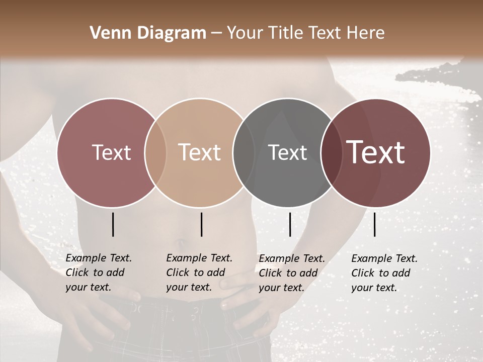 Torso Guy Swim PowerPoint Template