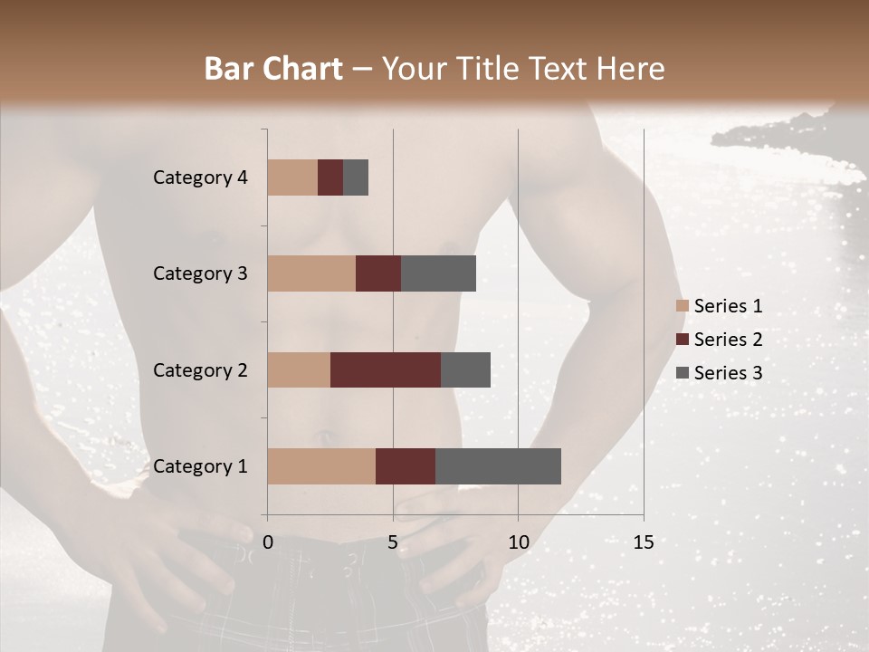 Torso Guy Swim PowerPoint Template