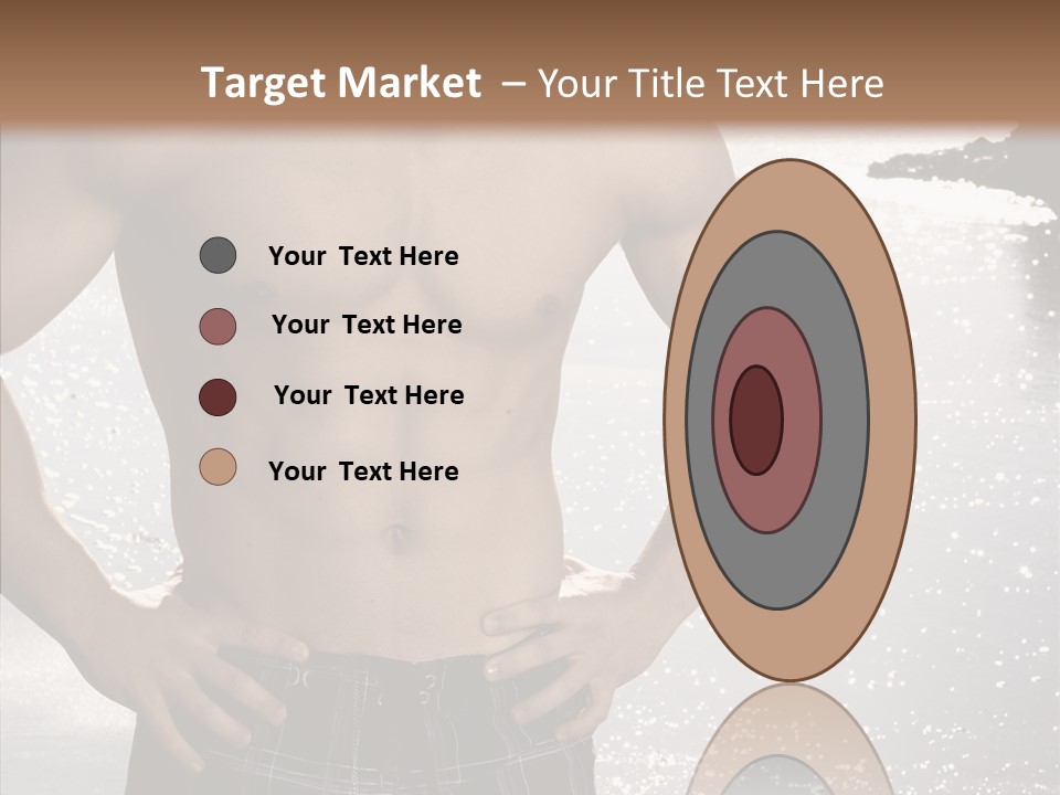 Torso Guy Swim PowerPoint Template