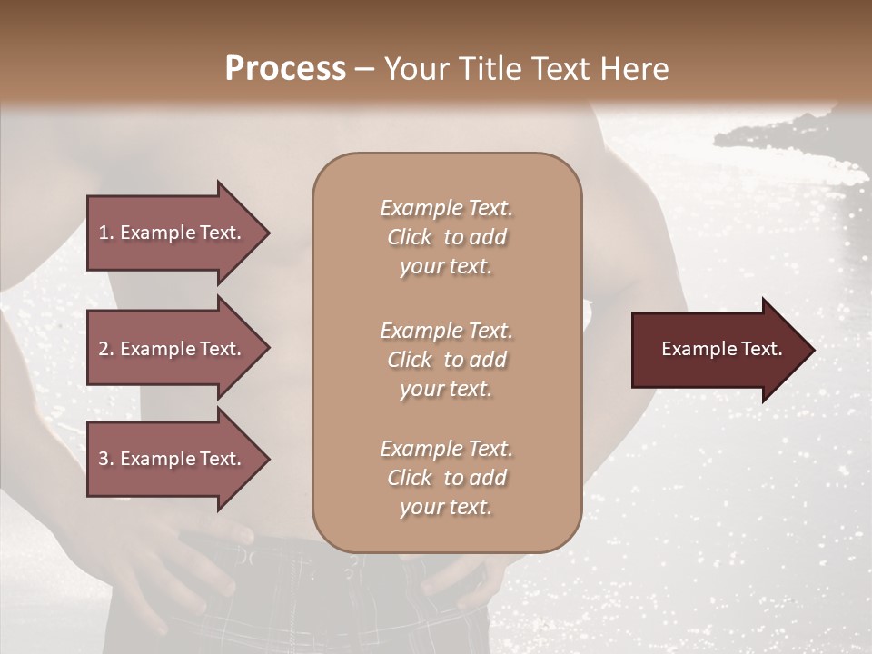 Torso Guy Swim PowerPoint Template