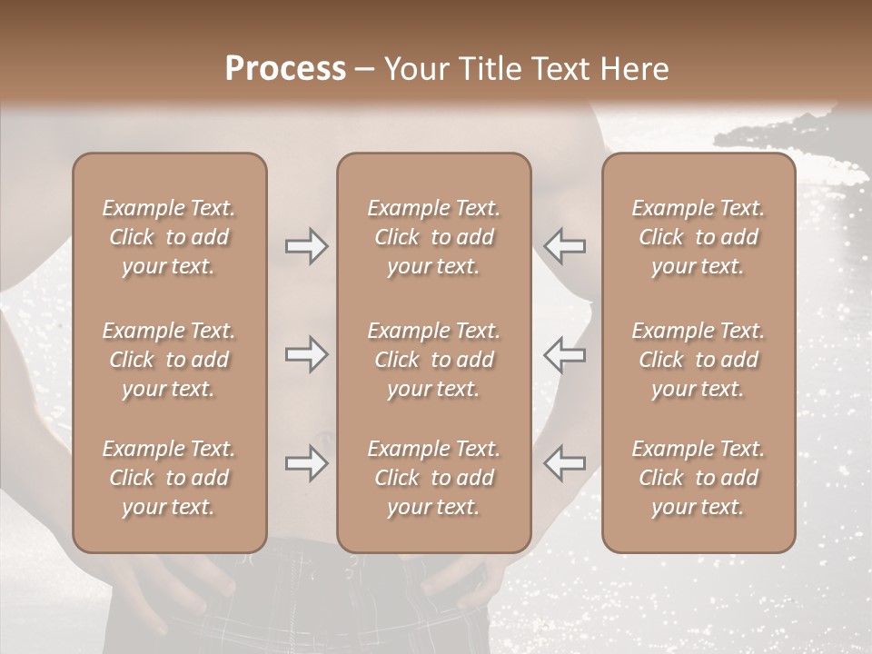 Torso Guy Swim PowerPoint Template