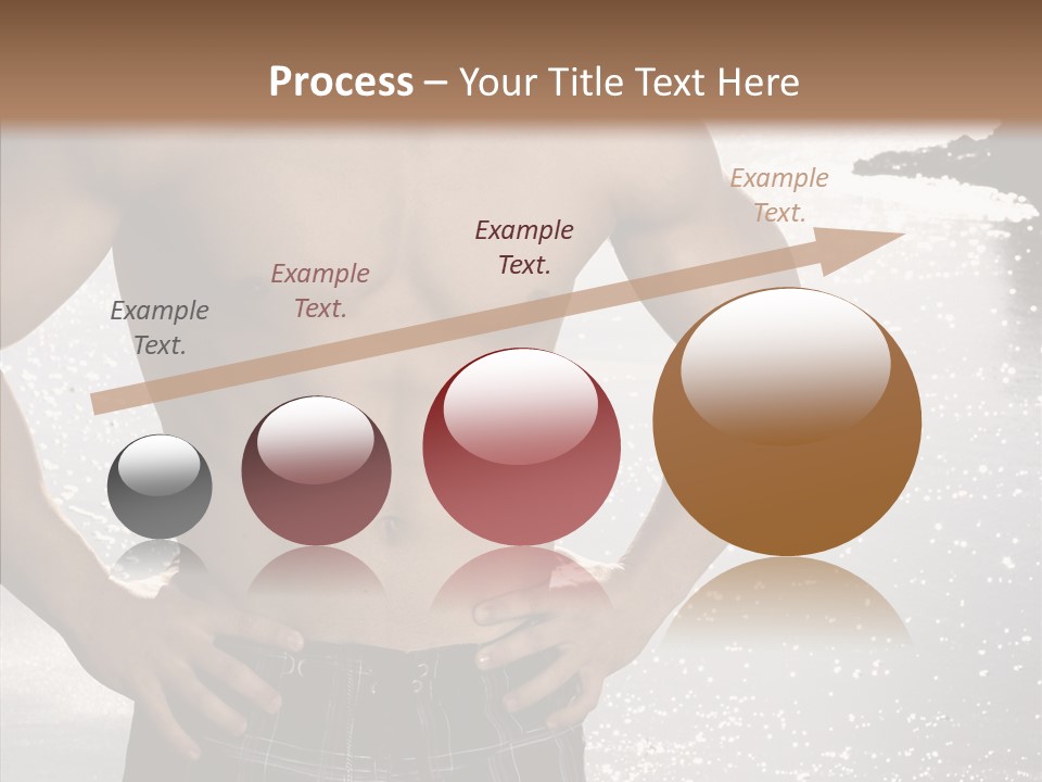 Torso Guy Swim PowerPoint Template