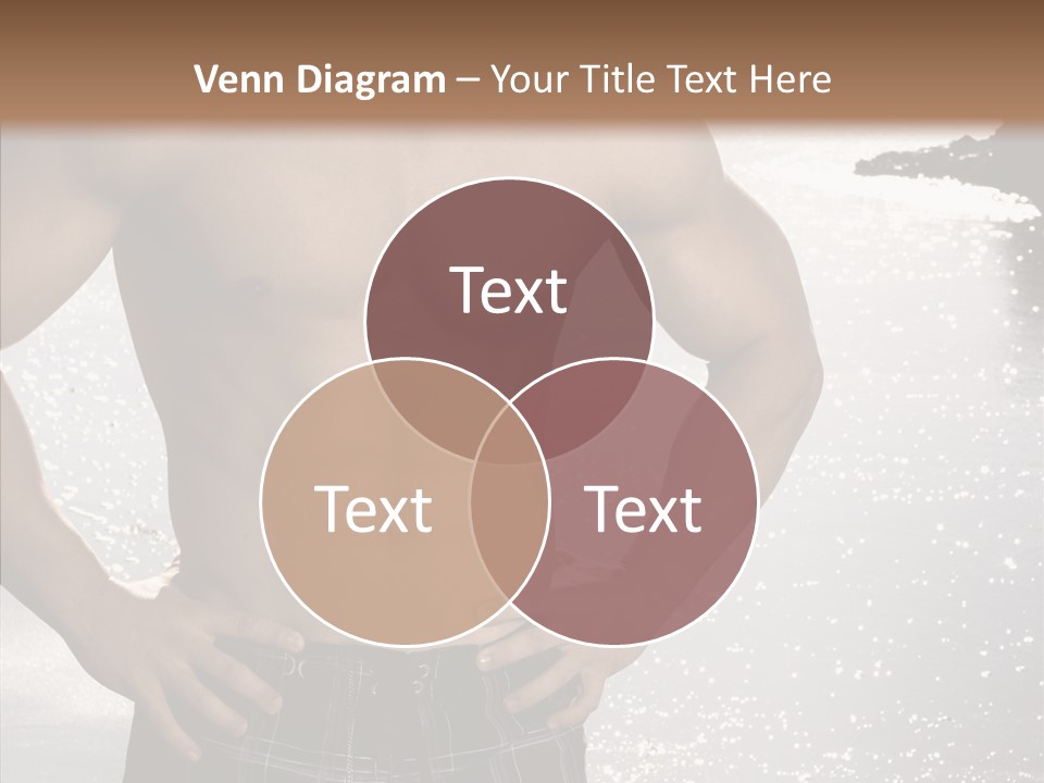 Torso Guy Swim PowerPoint Template