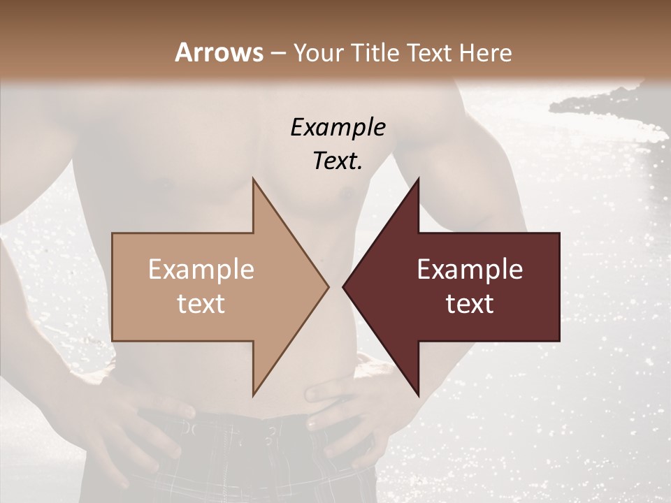 Torso Guy Swim PowerPoint Template