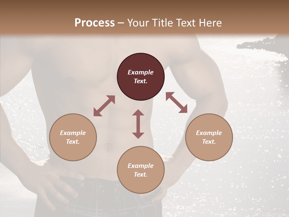 Torso Guy Swim PowerPoint Template