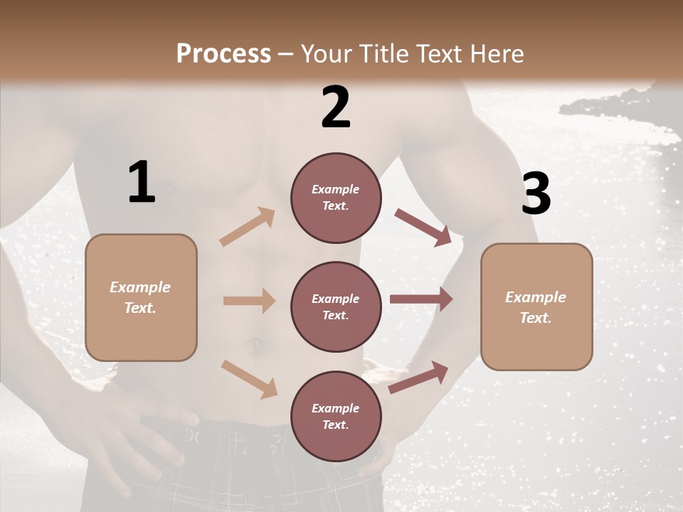 Torso Guy Swim PowerPoint Template