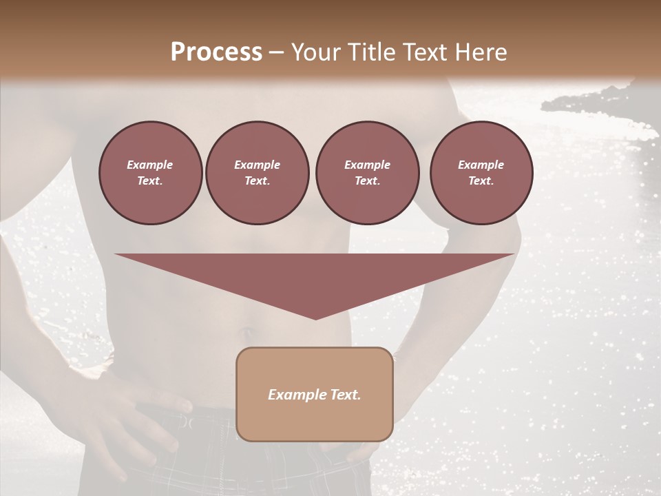 Torso Guy Swim PowerPoint Template