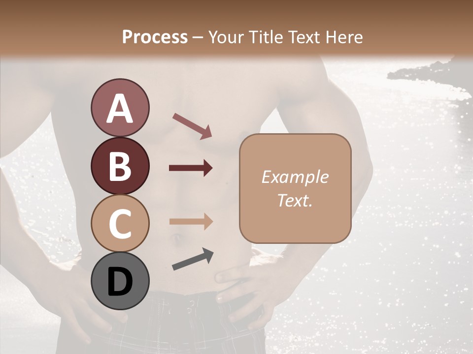 Torso Guy Swim PowerPoint Template