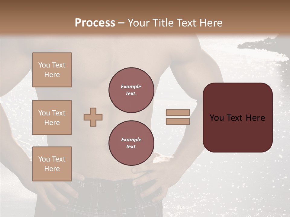 Torso Guy Swim PowerPoint Template