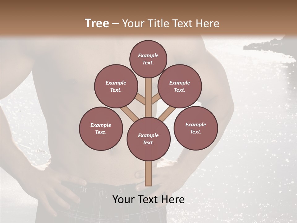 Torso Guy Swim PowerPoint Template