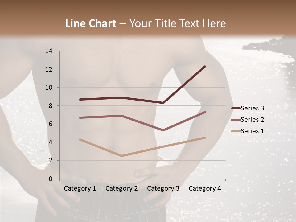 Torso Guy Swim PowerPoint Template