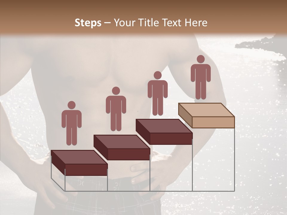 Torso Guy Swim PowerPoint Template