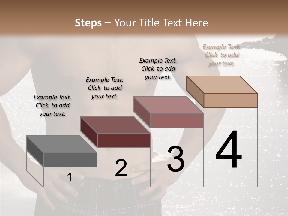 Torso Guy Swim PowerPoint Template