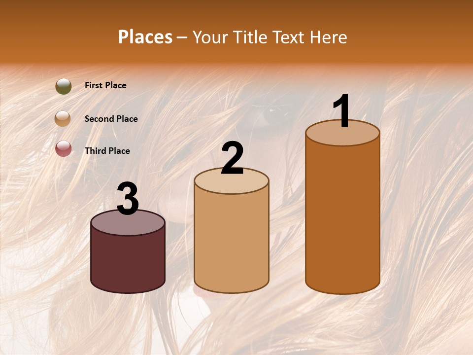 Pose Eye Hairstyle PowerPoint Template