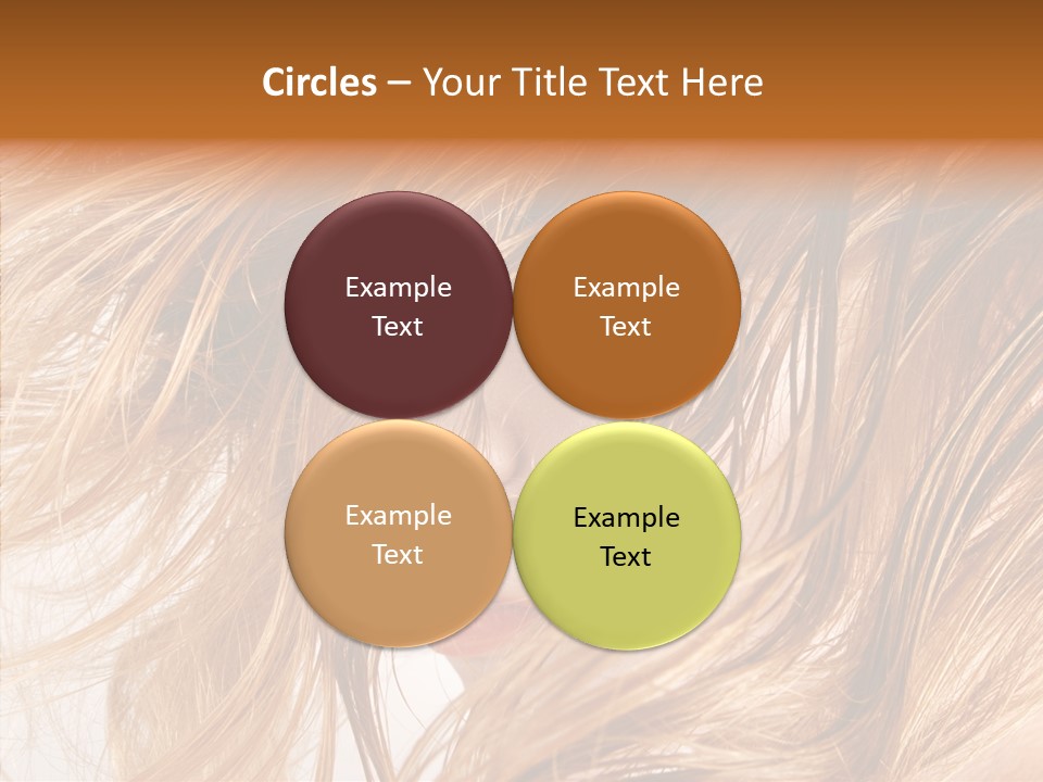 Pose Eye Hairstyle PowerPoint Template