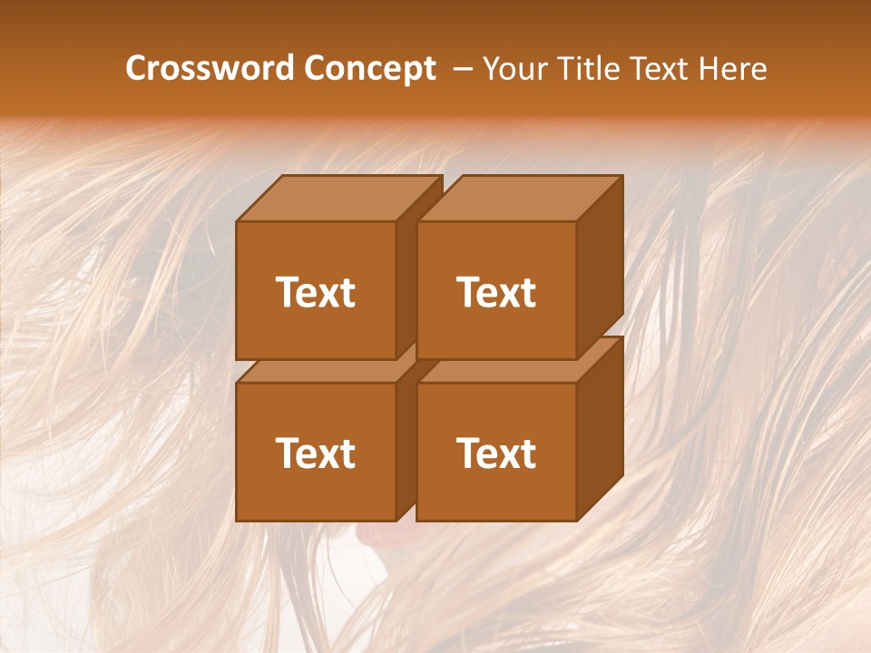 Pose Eye Hairstyle PowerPoint Template