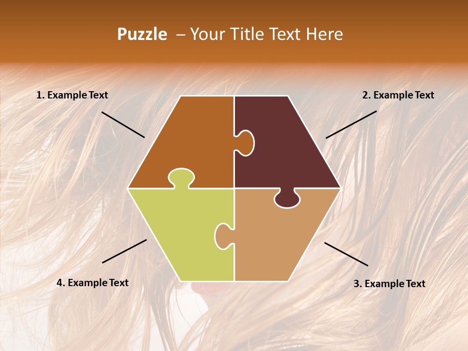 Pose Eye Hairstyle PowerPoint Template