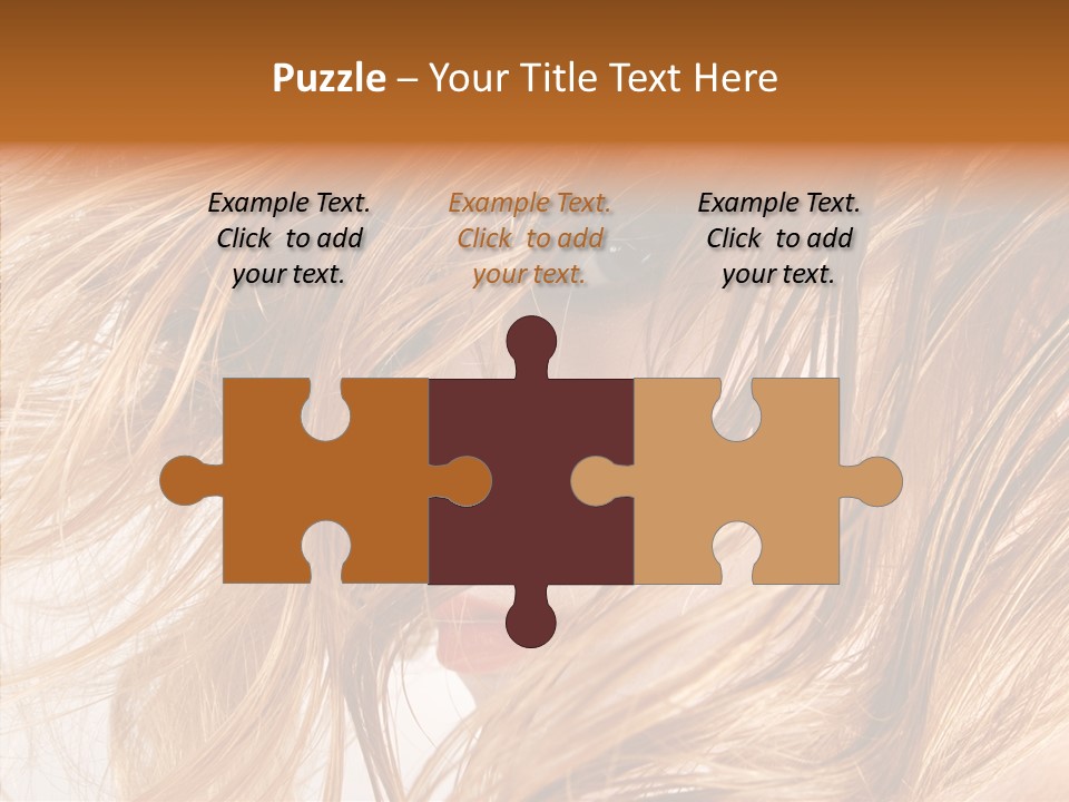 Pose Eye Hairstyle PowerPoint Template