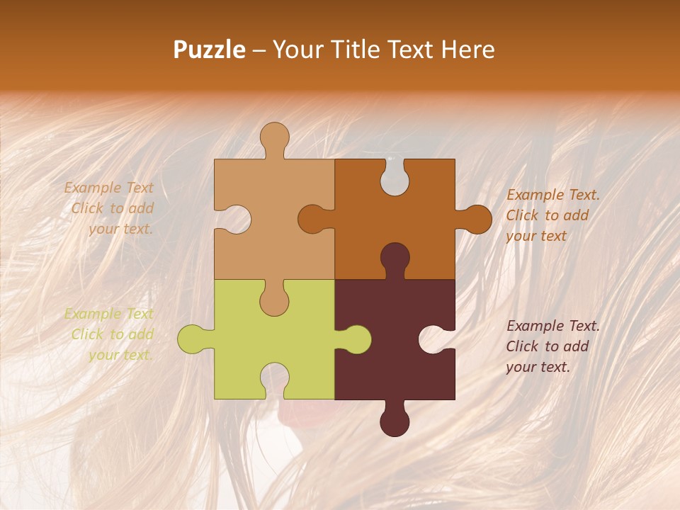 Pose Eye Hairstyle PowerPoint Template