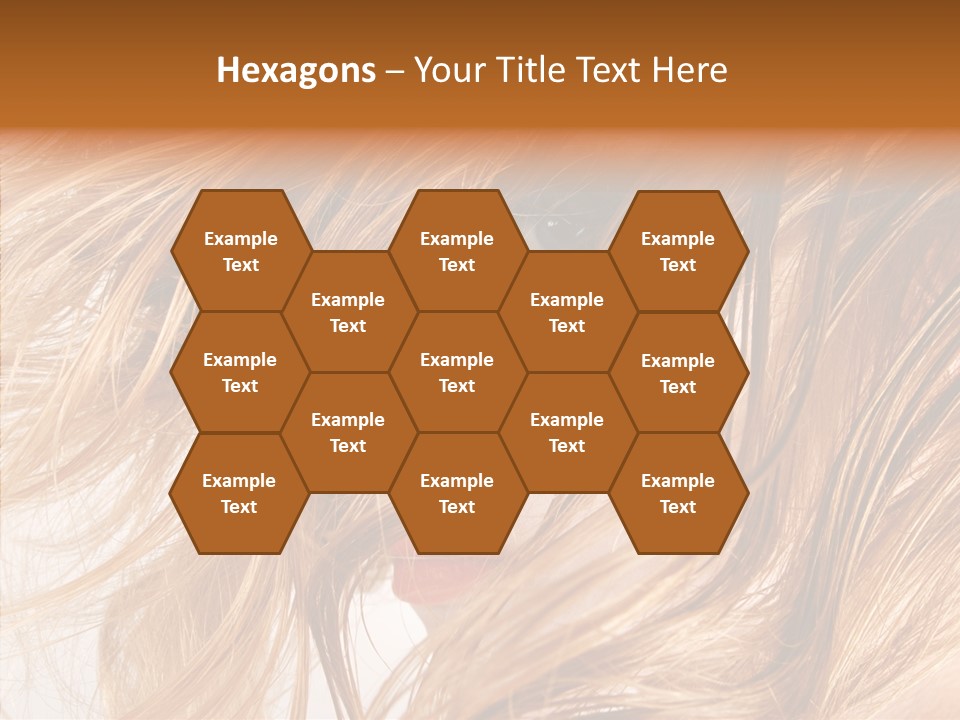 Pose Eye Hairstyle PowerPoint Template