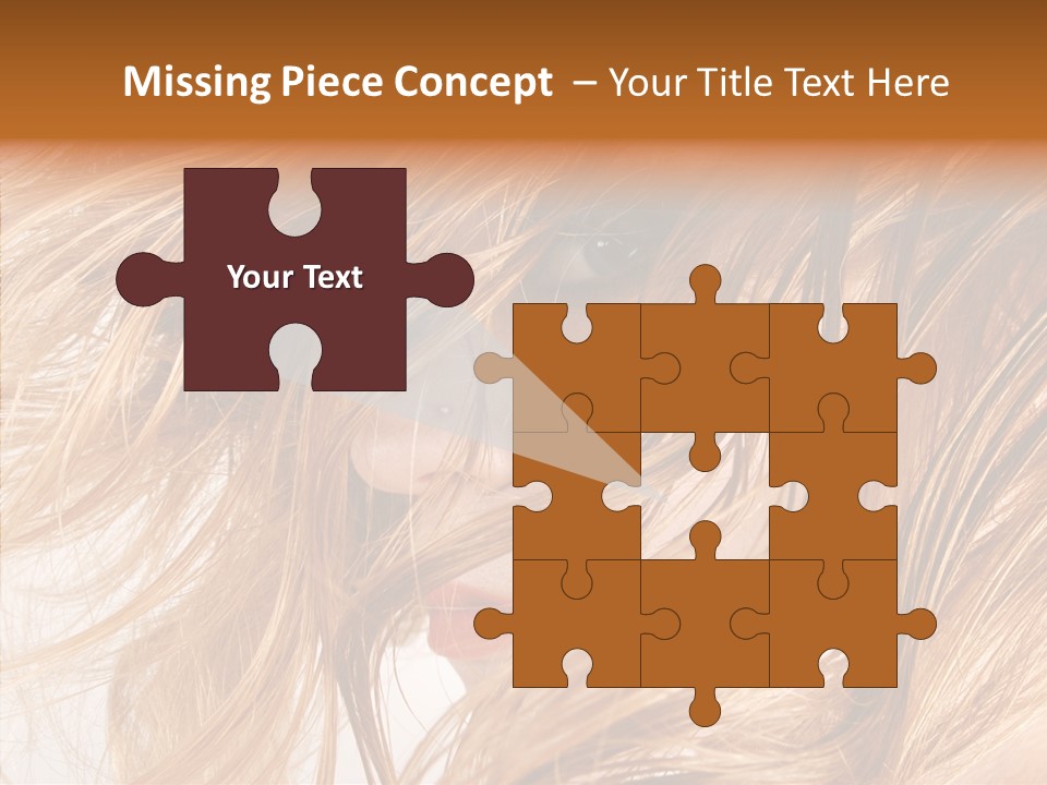 Pose Eye Hairstyle PowerPoint Template