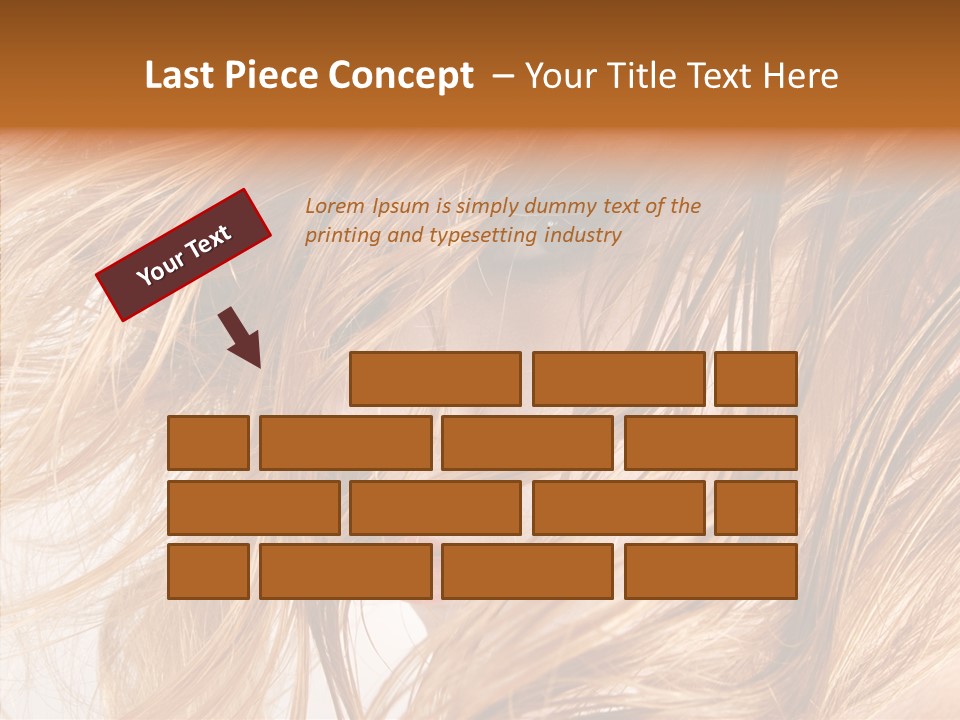 Pose Eye Hairstyle PowerPoint Template