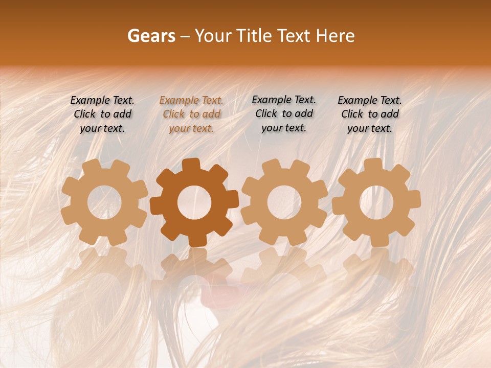 Pose Eye Hairstyle PowerPoint Template