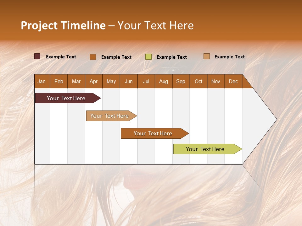 Pose Eye Hairstyle PowerPoint Template