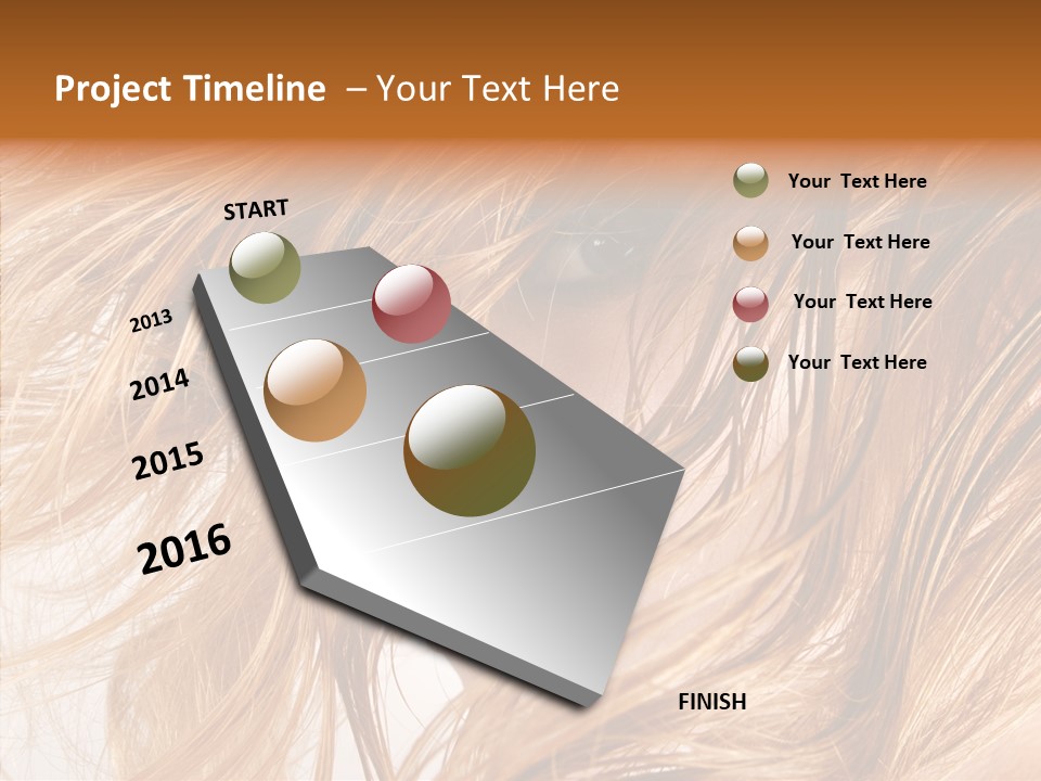 Pose Eye Hairstyle PowerPoint Template