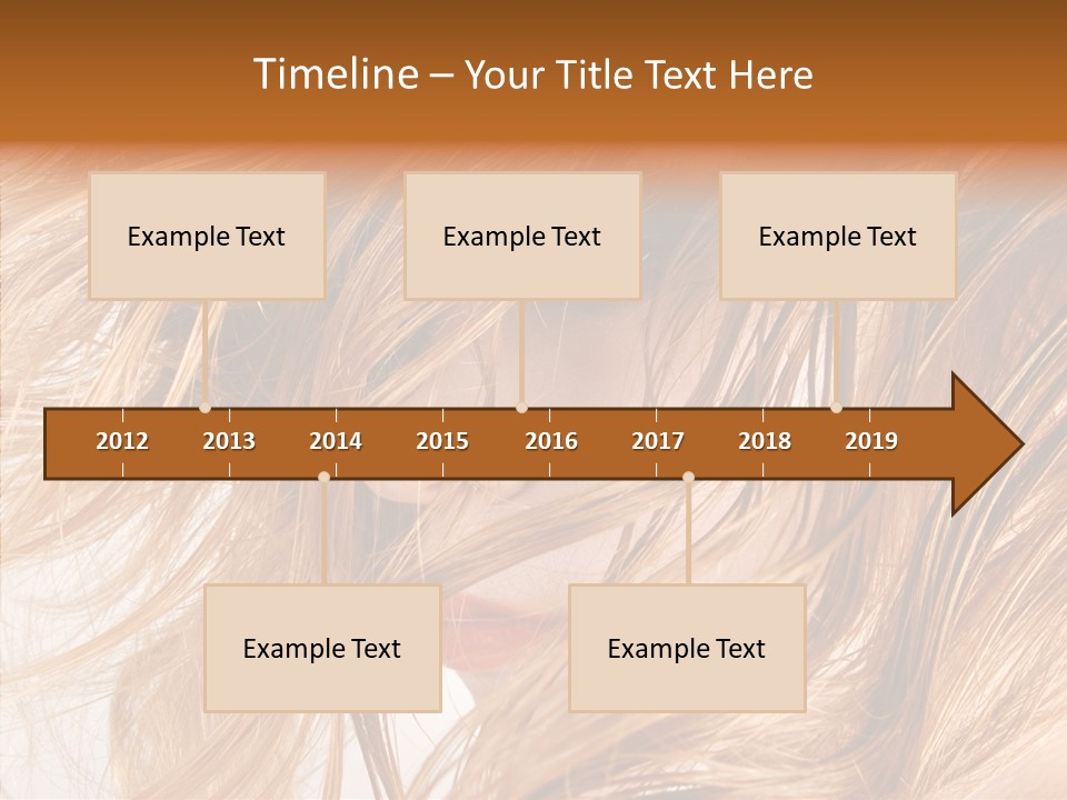 Pose Eye Hairstyle PowerPoint Template