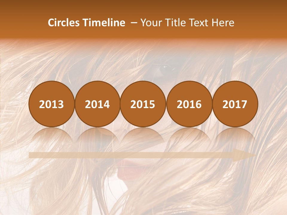 Pose Eye Hairstyle PowerPoint Template