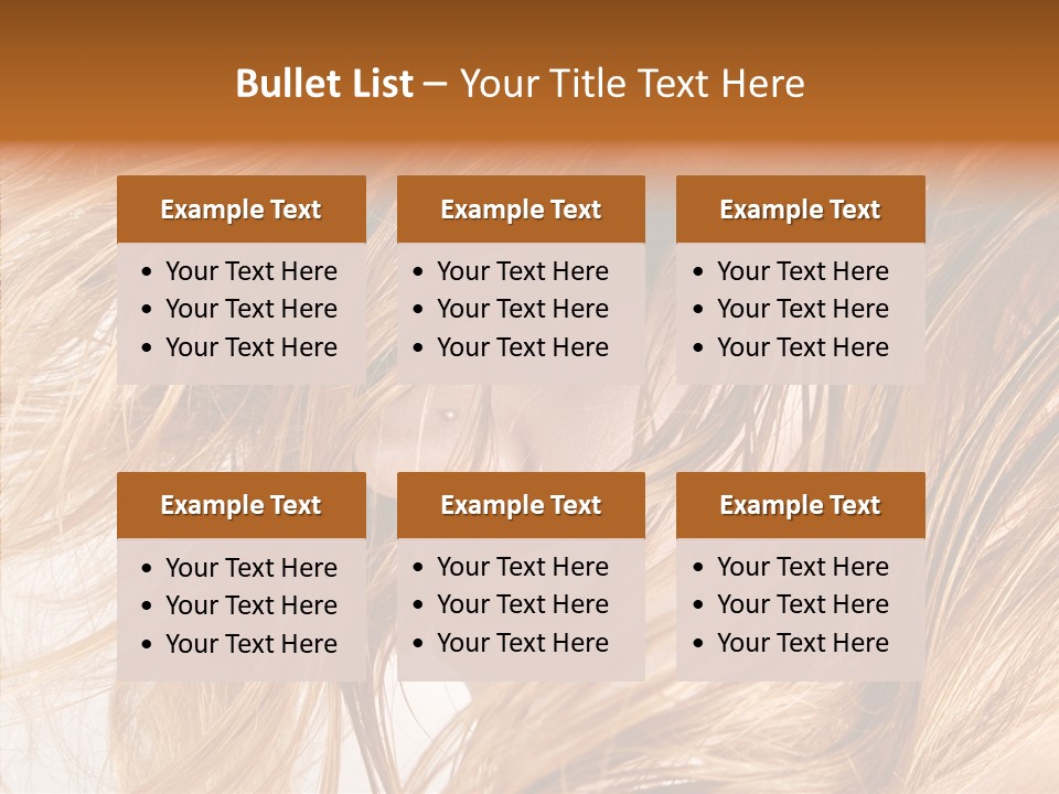 Pose Eye Hairstyle PowerPoint Template