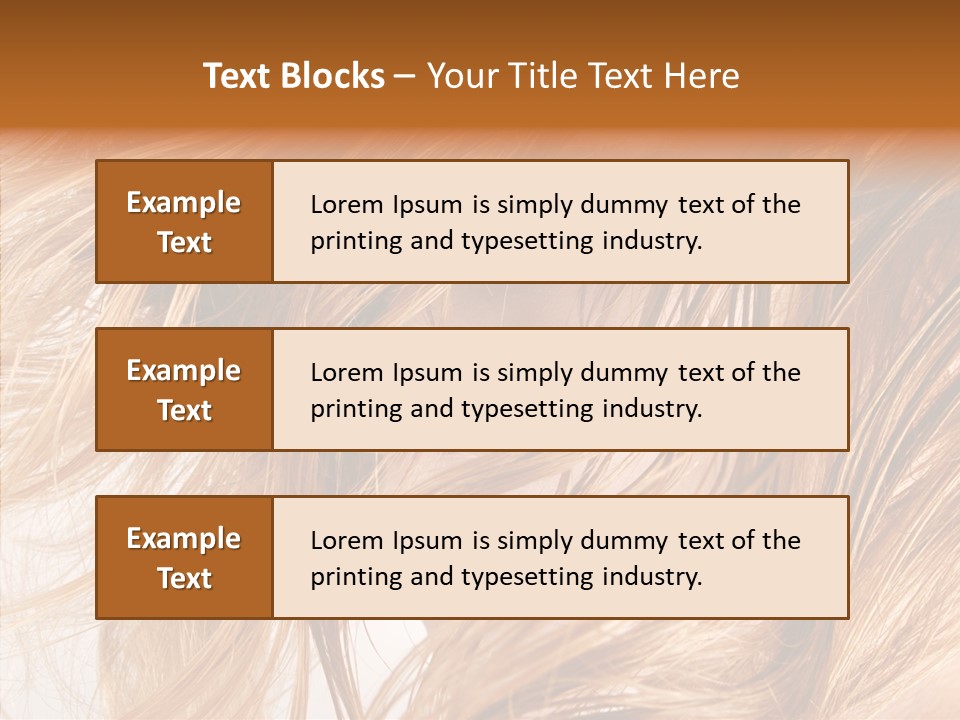 Pose Eye Hairstyle PowerPoint Template
