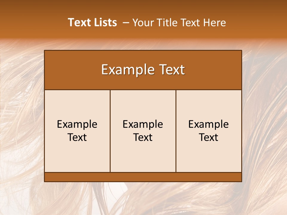 Pose Eye Hairstyle PowerPoint Template