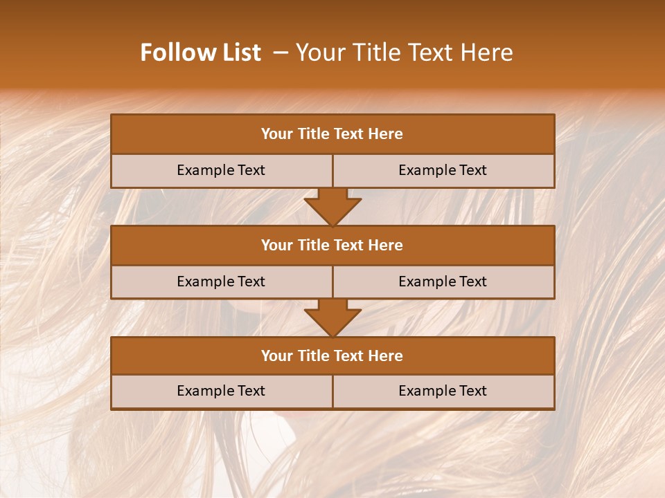 Pose Eye Hairstyle PowerPoint Template
