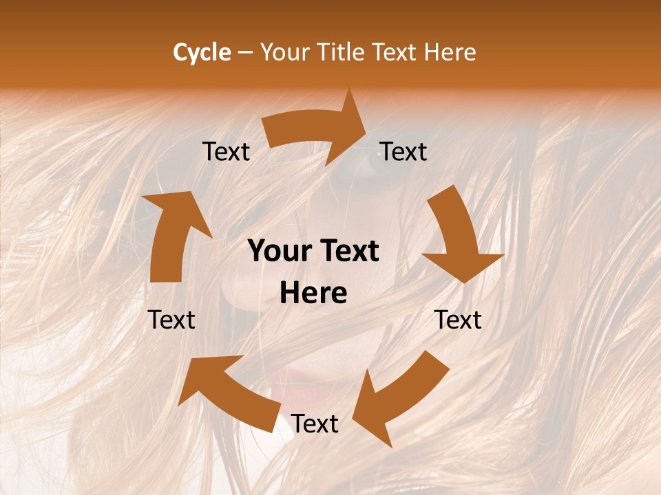 Pose Eye Hairstyle PowerPoint Template