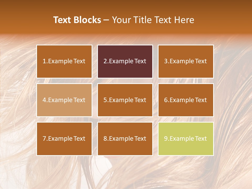 Pose Eye Hairstyle PowerPoint Template