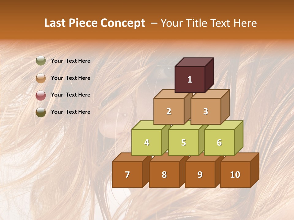 Pose Eye Hairstyle PowerPoint Template
