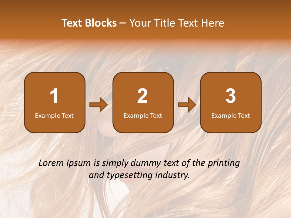 Pose Eye Hairstyle PowerPoint Template