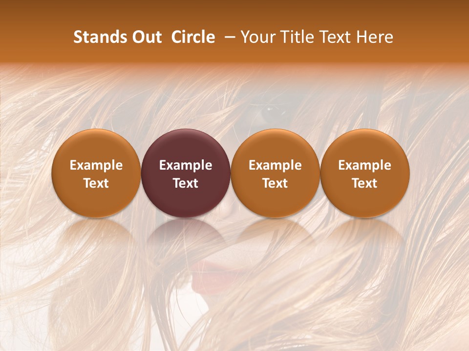 Pose Eye Hairstyle PowerPoint Template