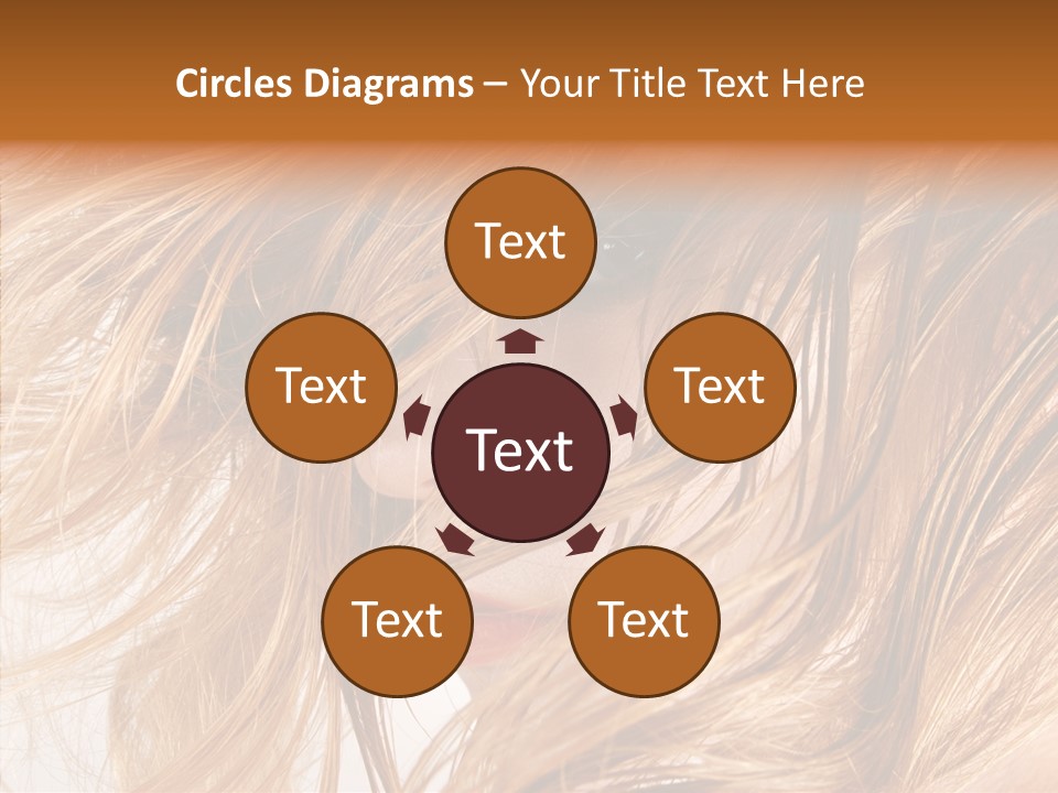 Pose Eye Hairstyle PowerPoint Template