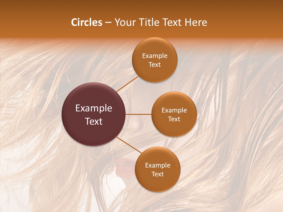 Pose Eye Hairstyle PowerPoint Template