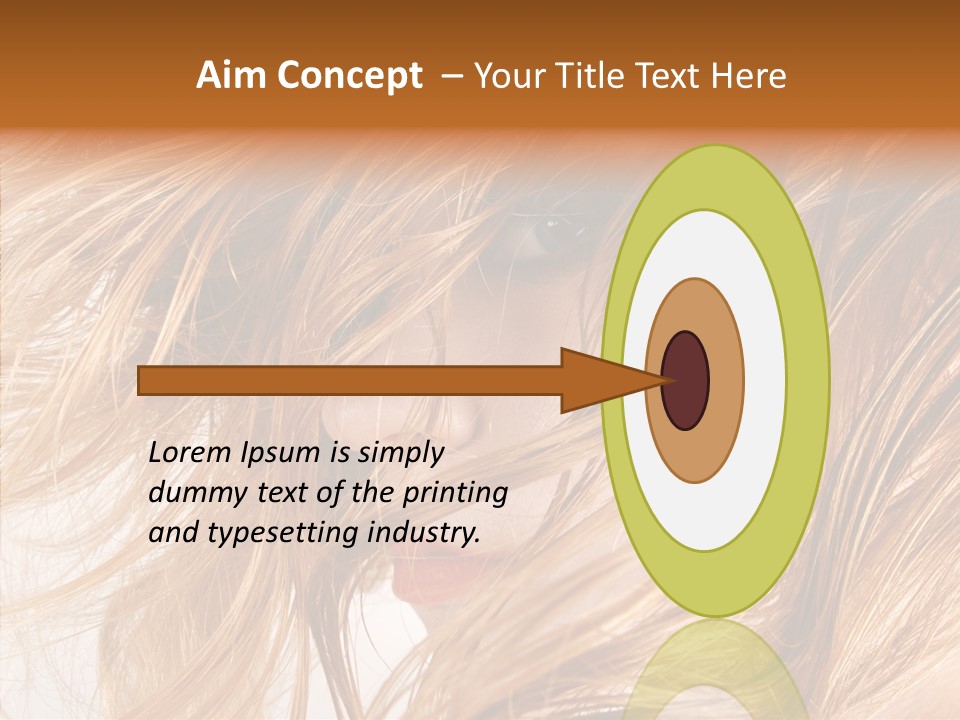 Pose Eye Hairstyle PowerPoint Template