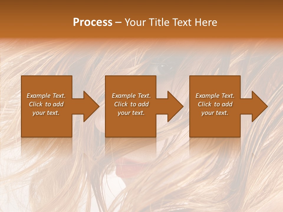 Pose Eye Hairstyle PowerPoint Template