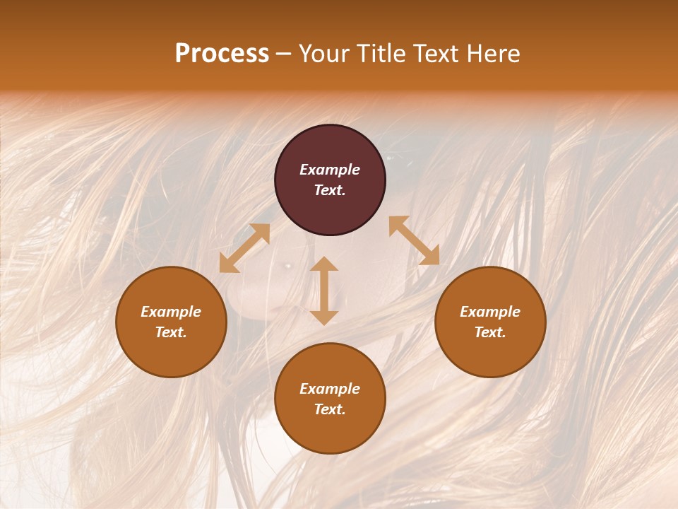 Pose Eye Hairstyle PowerPoint Template